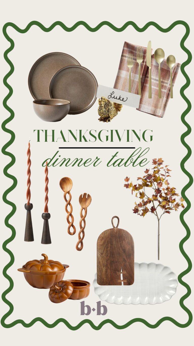 Thanksgiving Dinner Table collage