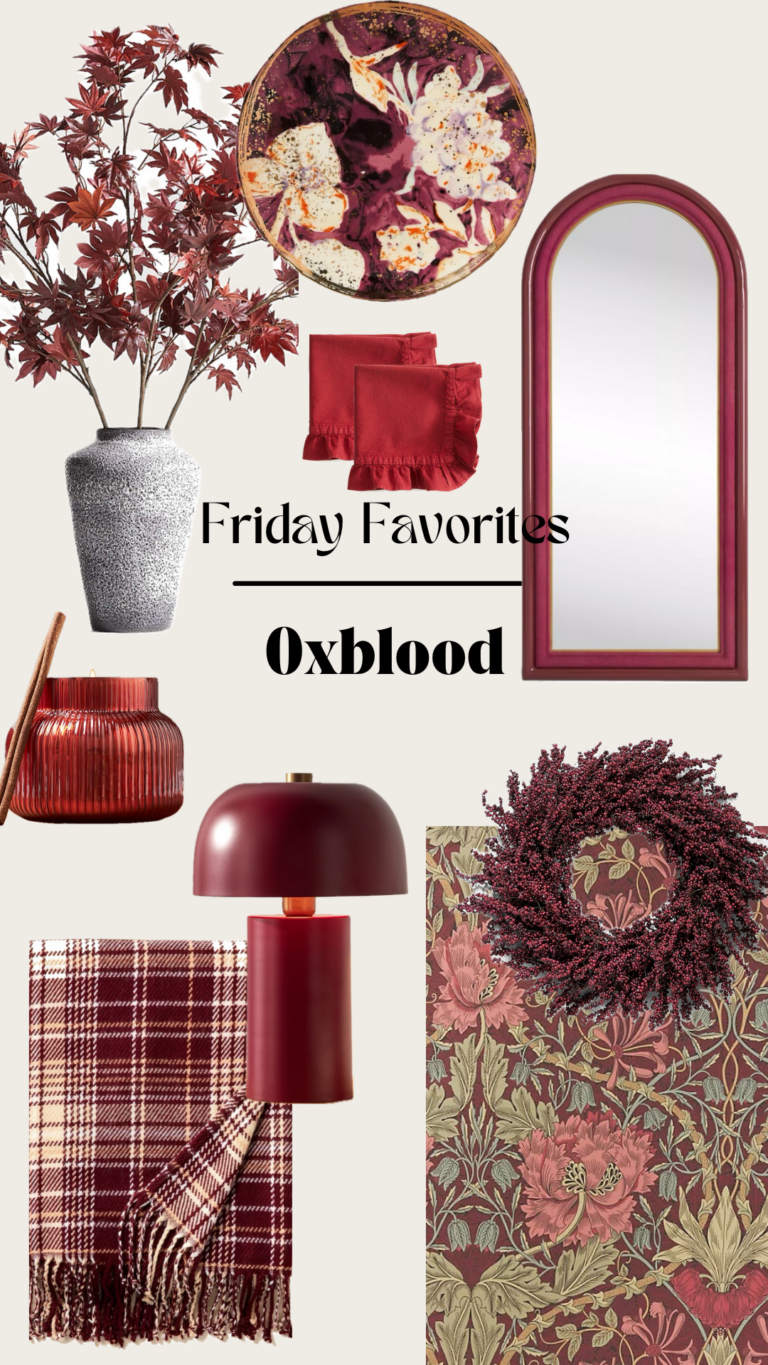 oxblood moodboard