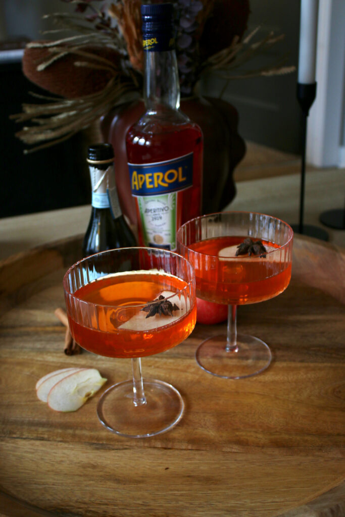 aperol spritz cocktail drink on table